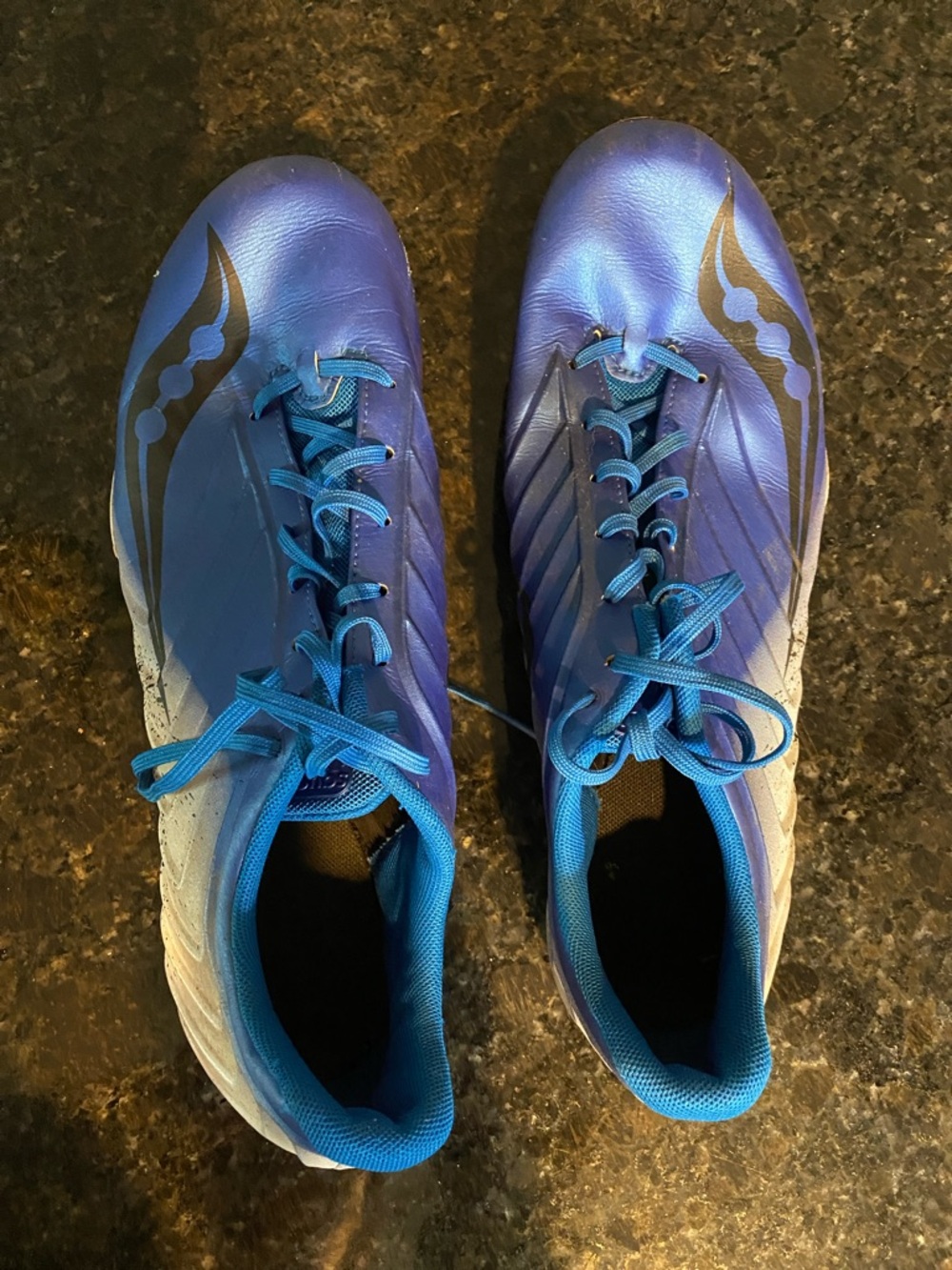 Saucony Blue and White Athletic Shoes